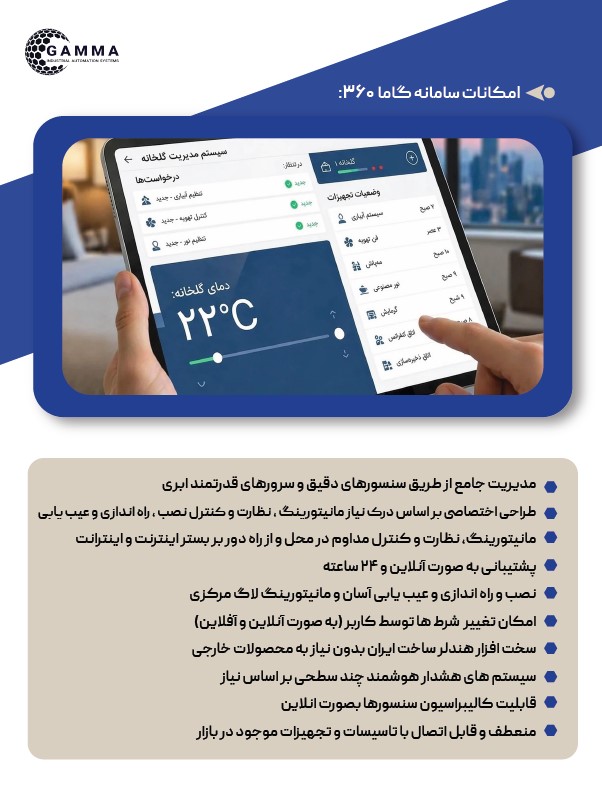گلخانه هوشمند - اتوماسیون گلخانه گاما 360