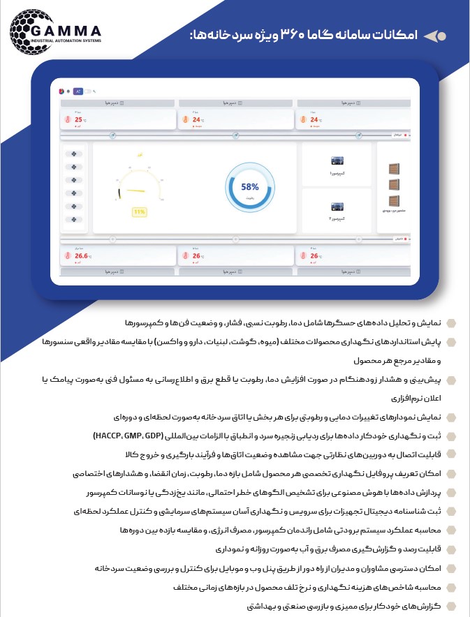 امکانات اتوماسیون انبارها و سردخانه ها